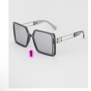 Stacia Oversized Square Sunglasses- White or Black - NWOT